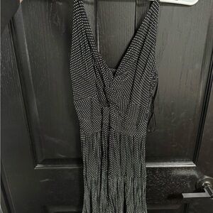 Angie Black and White Maxi Dress